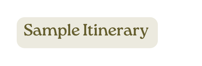 Sample Itinerary